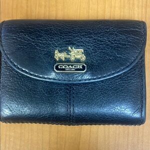 Coach Black Leather Wallet